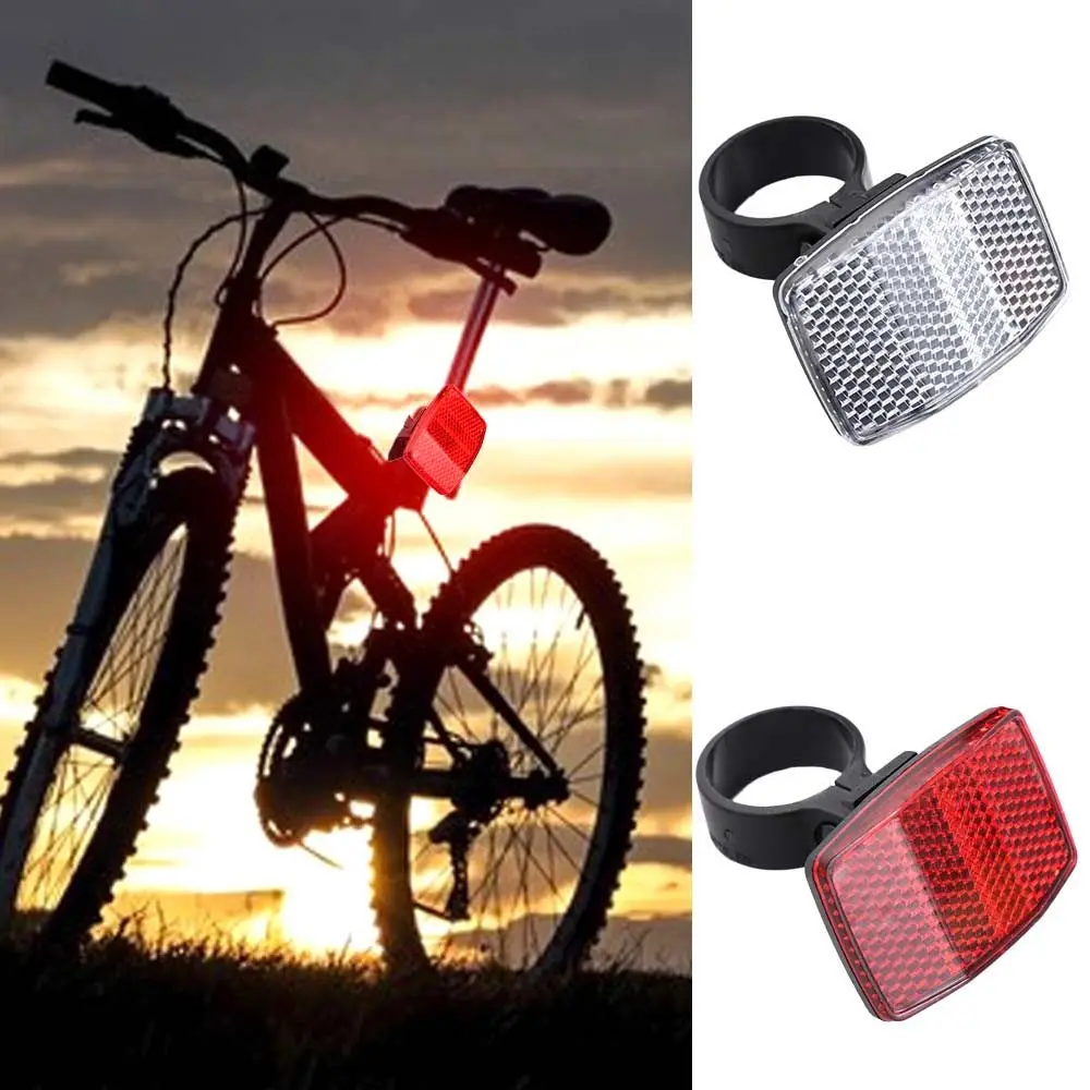 1 Adet plastik bisiklet yansıtıcı reflektör yansıtıcı ışık bisiklet gidon reflektör dağ bisikleti arka lambası bisiklet parçaları . ' - ' . 0