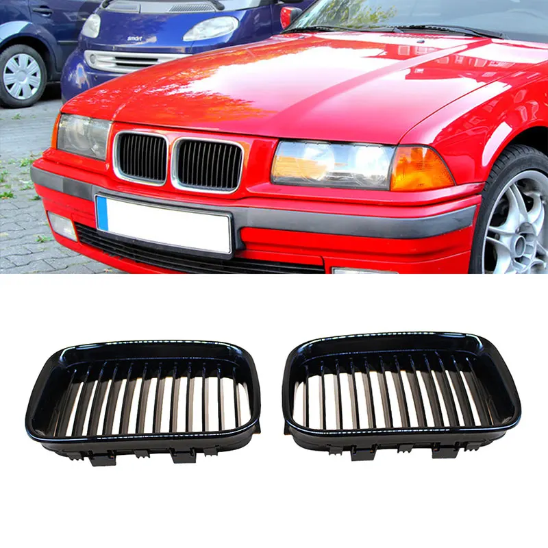 ABS Ön Yedek Hood Böbrek Grill İçin BMW E36 1994 1995 1996 318i 323i 325i 320i 328i Siyah ızgara A11102 . ' - ' . 0