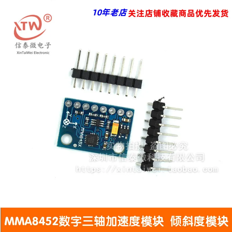 Mma8452 Modülü Dijital Üç Eksenli İvme Modülü Sensörü Modülü Eğim Modülü   . ' - ' . 0