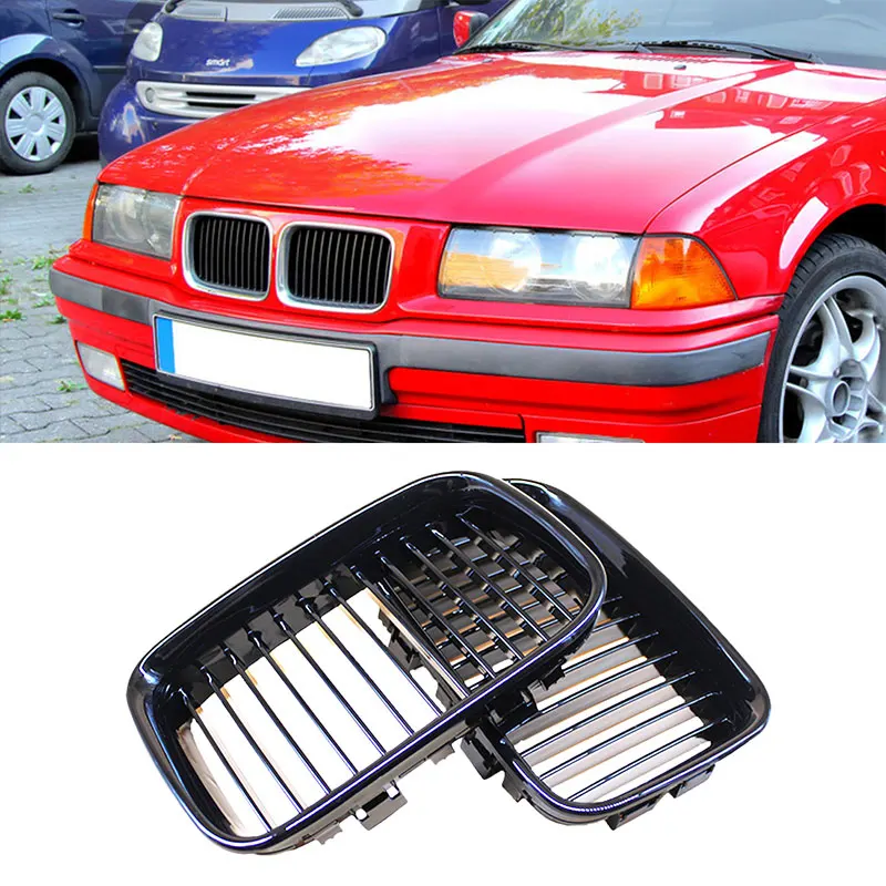 ABS Ön Yedek Hood Böbrek Grill İçin BMW E36 1994 1995 1996 318i 323i 325i 320i 328i Siyah ızgara A11102 . ' - ' . 3