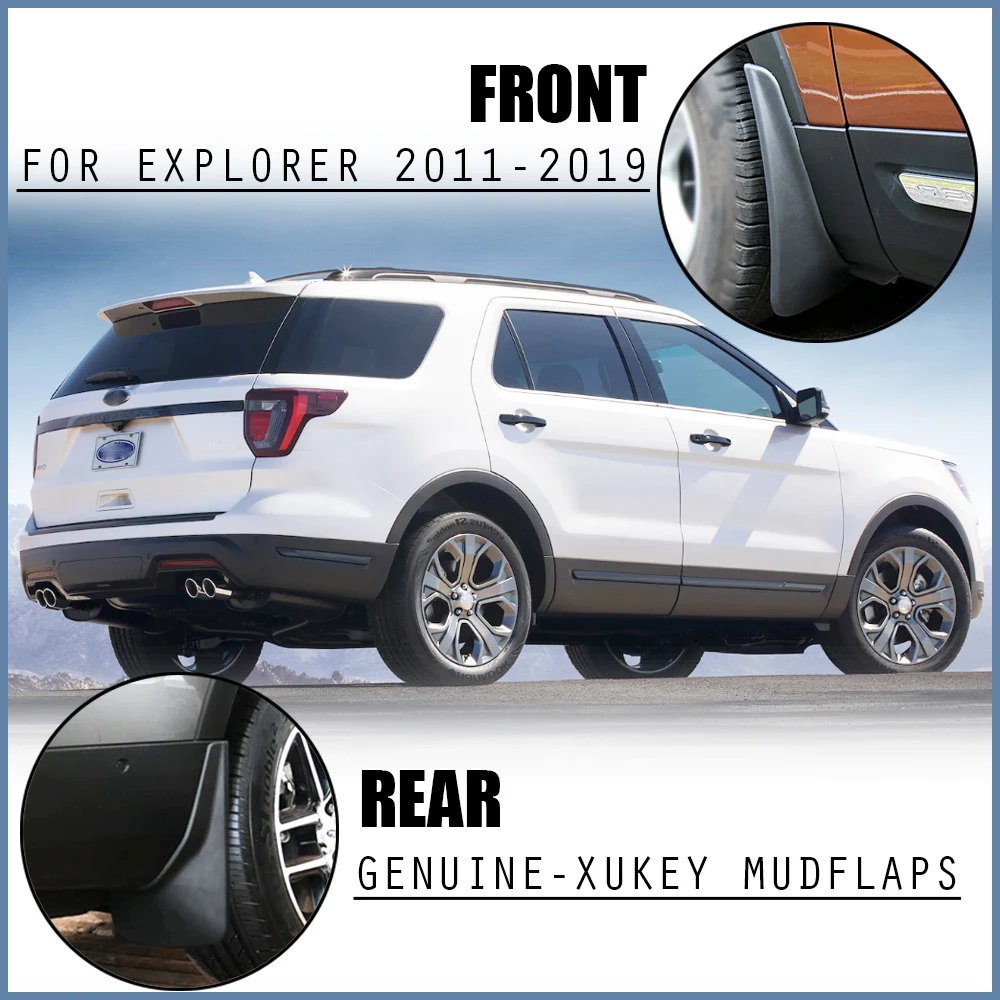 Araba Çamurluklar Ford Explorer 2011-2019 İçin Beşinci Nesil Çamur Flaps Splash Muhafızları Çamurluklar Çamur Flep Ön Arka Çamurluk Koruyucu . ' - ' . 3