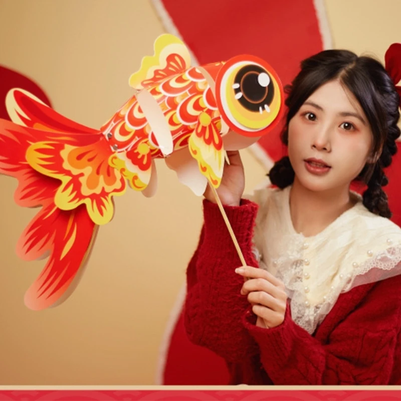 Tatil Partisi için DIY Lamba El Yapımı Çin Yeni Yılı Lamba Malzemesi . ' - ' . 4