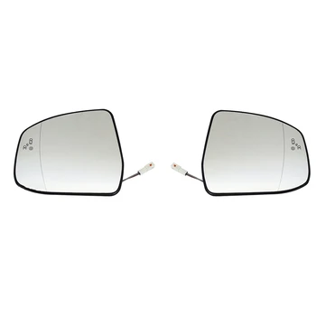 2 Adet Kapı Kanat Yan Ayna cam ısıtmalı kör nokta uyarı destek plakası Ford Focus için MK2 MK3 Mondeo MK4 L + R