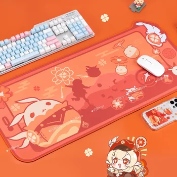 Anime Oyunu enshin Impac Klee Cosplay Mousepad HD Baskı Bilgisayar Oyuncuları Kilitleme Kilit Kenar Mouse Pad Klavye PC masa pedi