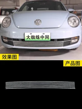 Araba Aksesuarları Volkswagen Beetle 2012 İçin 2013 2014 2015 2016 Metal Ön İzgara Etrafında Trim Yarış İzgaralar Trim Araba styling