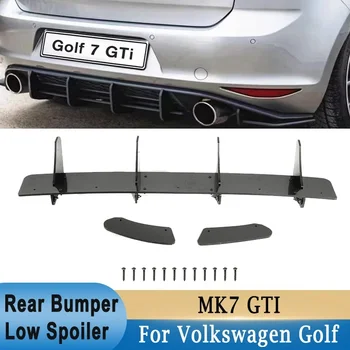 Arka Tampon Alt Spoiler hava DİFÜZÖRÜ Arka Yan Bölücülerin Volkswagen Golf 7 İçin MK7 GTI 2013-2016 Araba Modifikasyon Parçası