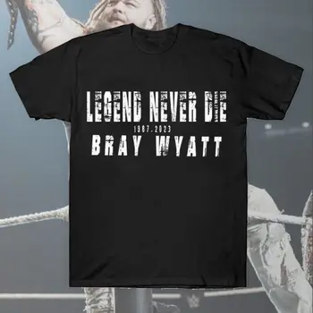 Bray Wyatt Gömlek, RIP Bray Wyatt Siyah Tüm Boyut Gömlek Unisex uzun kollu