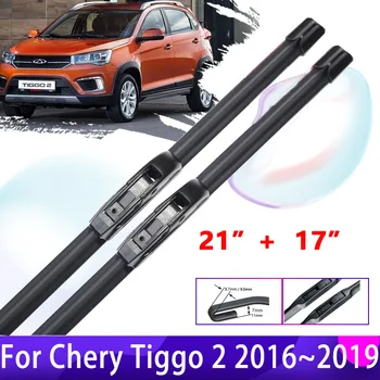 Chery Tiggo için 3x2 2016~2019 2017 2018 MVM X22 DR3 Ön Cam Cam Silecekleri 2 adet araba sileceği Bıçak Araba Aksesuarları