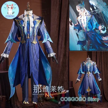 COSGOGO Oyun Genshin Darbe Neuvillette / Wriothesley Cosplay Kostüm Cadılar Bayramı Kıyafetleri Oyun Giyim Erkekler Anime Giyim