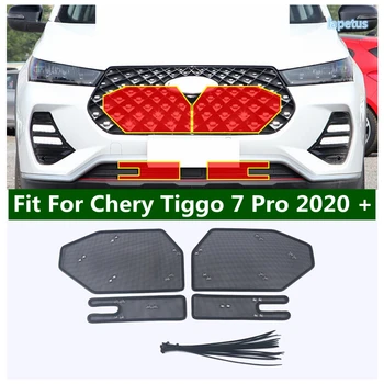 Fit Chery Tiggo İçin 7 Pro 2020 2021 Ön İzgara Eklemek Net Araba Böcek Tarama Mesh Toz Koruma Dış Modifiye Aksesuarları