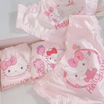 Hello Kitty Benim Melody Kawaii Anime Sanrio Öğrenci Külot Yumuşak Sevimli Karikatür Lolita Wrap Popo Rahat Nefes Külot Oyuncaklar