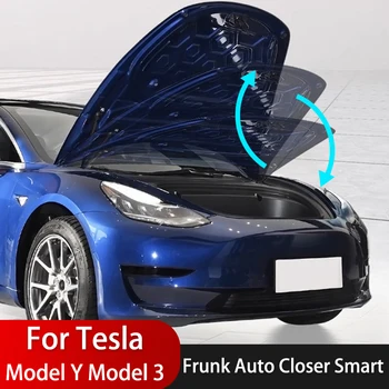 Model Y Model 3 Frunk Otomatik Yakın Akıllı Dijital Ön Bagaj Kapağı Yumuşak kapanış Tesla Modeli 3 Y Araba Modifikasyon Aksesuarları