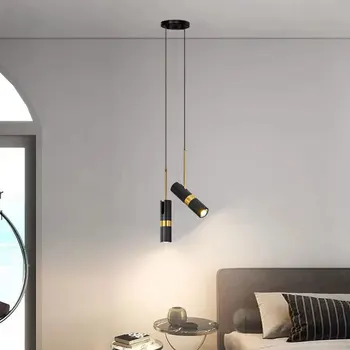 Modern Minimalist Led avize ayarlanabilir açı spot yatak odası okuma oturma odası avizeler dekor asılı başucu ışıkları