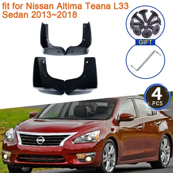Nissan Altima için L33 Teana Sedan 2013 2014 2015 2016 2017 2018 Çamur Flaps Çamurluklar Splash Çamurluk Koruma Ön Tekerlek Aksesuarları