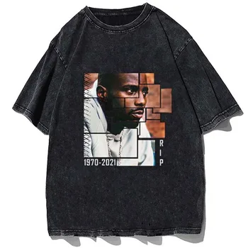 Rapçi DMX Grafik T Shirt Retro 90s Casual Erkek Kadın T-Shirt Yaz Büyük Boy Rahat Kısa Kollu Üstleri Gotik Streetwear Tees