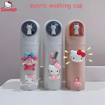 Sanrio Fincan Hello Kitty Çocuk Seyahat Fırça Diş Fincan Gargara Fincan Öğrenci Yurdu Taşınabilir Diş Macunu Diş Fırçası saklama kutusu