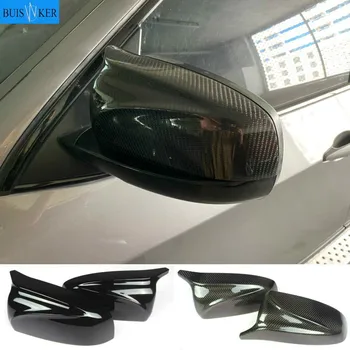 Sol + Sağ X5 X6 ayna kapağı Araba Yan Kapı Kanat Dikiz Aynası kapatma başlığı Kabuk Değiştirme BMW X5 X6 E70 E71 2007-2013