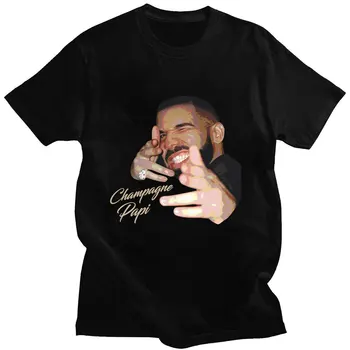 T shirt Büyük Boy erkekler Rapçi Drizzy Drake yaz Kısa Kollu Tişörtleri kadın T-shirt Unisex Rahat Hip Hop Streetwear Yaz Üstleri
