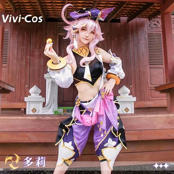 Vivi-Cos Oyunu Genshin Darbe Dori Sangemah Defne Cosplay kadın Kostümleri Tatlı Muhteşem Cadılar Bayramı Rol Oynamak Parti Giyim Yeni